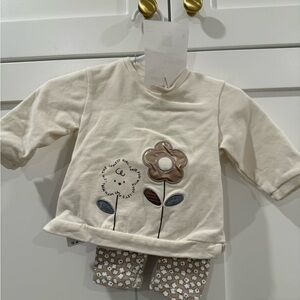 Mayoral Cream and Brown Kids Matching Set